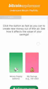 Bitcoin Explorama inflation game