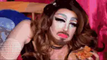 Drag Queen Eating Fried Chicken