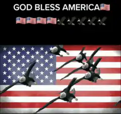 God Bless America eagles flying
