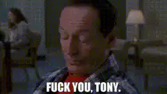 Tony Soprano says fuck you