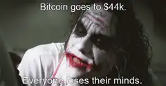 Joker Bitcoin $44k reaction