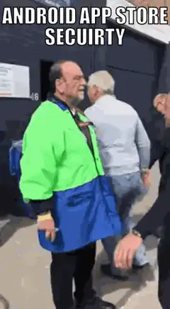 Security Guard Checking People