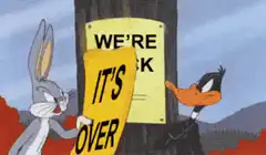 Bugs Bunny and Daffy Duck It's Over