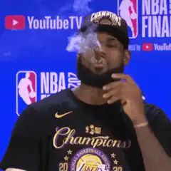 LeBron James smoking cigar