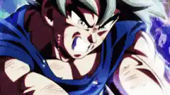 Goku Ultra Instinct charging energy