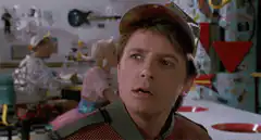 Marty McFly shocked expression