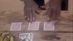 Card trick with bananas