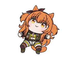Chibi catgirl dancing