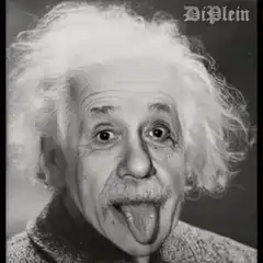 Albert Einstein sticking tongue out