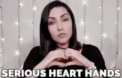 Serious Heart Hands