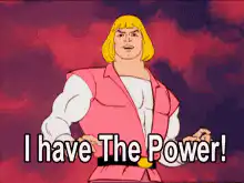 He-Man raises sword and transforms