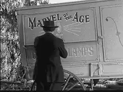 Man opens Marvel of the Age lamp wagon
