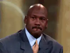 Michael Jordan laughing
