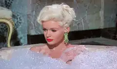 Marilyn Monroe in a bubble bath