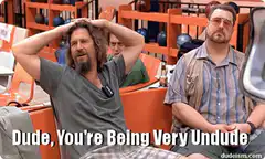 Dude, You're Being Very Undude