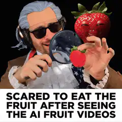 Man scared of fruit after AI videos