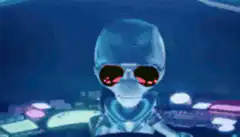 Alien in UFO flies away