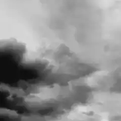 Dark storm clouds moving across sky