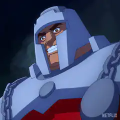 Cyborg powers up with energy blast