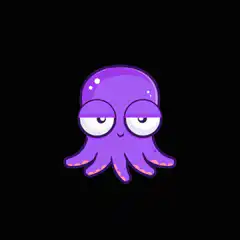 Purple Octopus Blinking