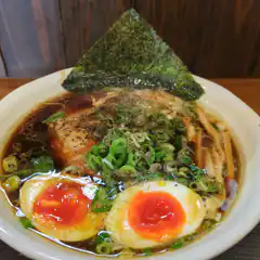 Bowl of ramen with soft boiled eggs