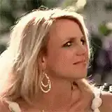 Britney Spears head tilt and smirk