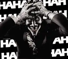 Joker laughing maniacally