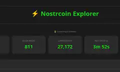 Nostrcoin Explorer Dashboard