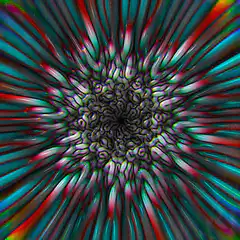 Colorful psychedelic kaleidoscope