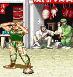 Billy Lee flexing in street scene