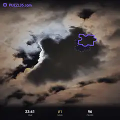 Cloud puzzle piece placement