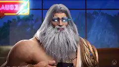 Zeus holding a mug