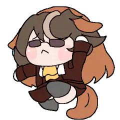 chibi character dancing