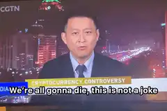 CGTN news anchor cryptocurrency controversy