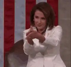 Nancy Pelosi hand gesture