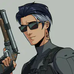 Reaper holding a shotgun