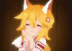 Anime fox girl color changing
