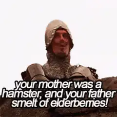 Monty Python Hamster Elderberries Insult