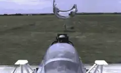 Jet pilot ejection seat test