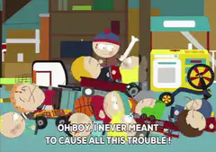 South Park Boy Surrounded by Toys