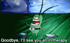 Plankton says goodbye to therapy