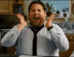 Jonah Hill screaming in frustration
