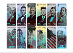 Colorful US Dollar Bills