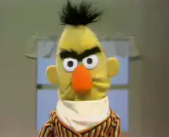 Bert Angry Face