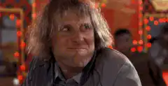 Jim Carrey and Jeff Daniels laughing