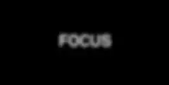 Text FOCUS blurs and sharpens