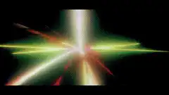 Abstract light beams and particle effects