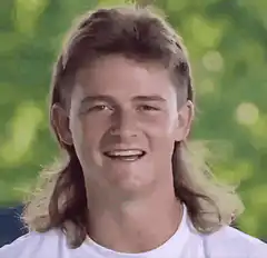 Smug guy with mullet
