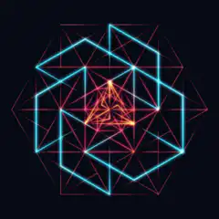 glowing geometric mandala animation