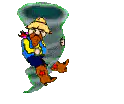 Scrooge McDuck riding a tornado